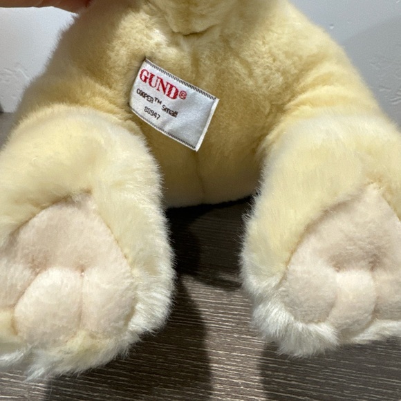 Gund 14” Cooper Yellow Labrador Dog 88947 Red Bow Laying stuffed plush toy lab - Picture 4 of 8